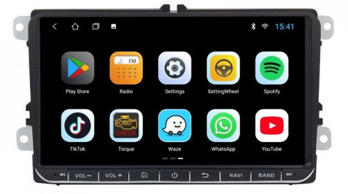 Navigatie dedicata cu Android Seat Altea XL 2006 - 2015, 3GB RAM, Radio GPS Dual Zone, Display HD IPS 9" Touchscreen, Internet Wi-Fi si slot SIM 4G, Bluetooth, MirrorLink, USB, Waze