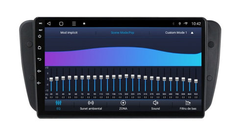 Navigatie dedicata cu Android Seat Ibiza IV 2008 - 2013, 3GB RAM, Radio GPS Dual Zone, Display HD IPS 9" Touchscreen, Internet Wi-Fi si slot SIM 4G, Bluetooth, MirrorLink, USB, Waze