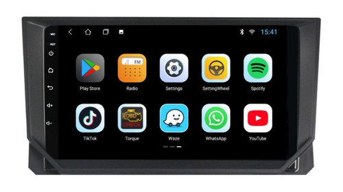 Navigatie dedicata cu Android Seat Ibiza V 2017 - 2022, 3GB RAM, Radio GPS Dual Zone, Display HD IPS 9" Touchscreen, Internet Wi-Fi si slot SIM 4G, Bluetooth, MirrorLink, USB, Waze