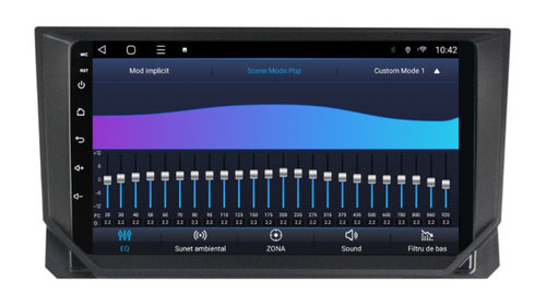 Navigatie dedicata cu Android Seat Ibiza V 2017 - 2022, 3GB RAM, Radio GPS Dual Zone, Display HD IPS 9" Touchscreen, Internet Wi-Fi si slot SIM 4G, Bluetooth, MirrorLink, USB, Waze