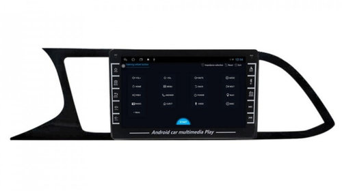 Navigatie dedicata cu Android Seat Leon 5F 2013 - 2020, 1GB RAM, Radio GPS Dual Zone, Display HD IPS 8" Touchscreen, Internet Wi-Fi, Bluetooth, MirrorLink, USB, Waze