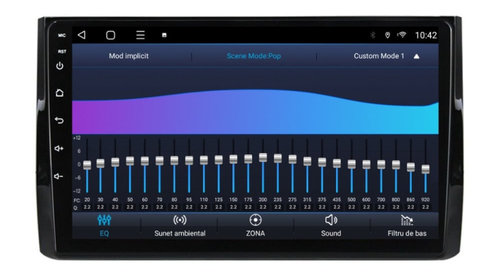 Navigatie dedicata cu Android Skoda Kodiaq dupa 2016, 3GB RAM, Radio GPS Dual Zone, Display HD IPS 10" Touchscreen, Internet Wi-Fi si slot SIM 4G, Bluetooth, MirrorLink, USB, Waze