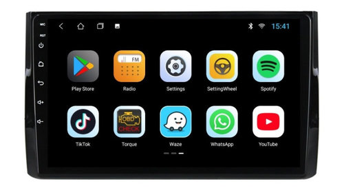 Navigatie dedicata cu Android Skoda Kodiaq dupa 2016, 3GB RAM, Radio GPS Dual Zone, Display HD IPS 10" Touchscreen, Internet Wi-Fi si slot SIM 4G, Bluetooth, MirrorLink, USB, Waze