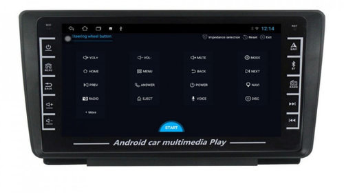 Navigatie dedicata cu Android Skoda Octavia II 2004 - 2013, 1GB RAM, Radio GPS Dual Zone, Display HD IPS 8" Touchscreen, Internet WiFi, Bluetooth, MirrorLink, USB, Waze