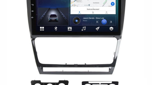 Navigatie dedicata cu Android Skoda Octavia II 2009 - 2013, negru, 3GB RAM, Radio GPS Dual Zone, Display HD IPS 10" Touchscreen, Internet Wi-Fi si slot SIM 4G, Bluetooth, MirrorLink, USB, Waze