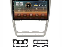 Navigatie dedicata cu Android Skoda Octavia II 2009 - 2013, gri, 8GB RAM, Radio GPS Dual Zone, Display HD IPS 10" Touchscreen, Internet Wi-Fi si slot SIM 4G, Bluetooth, MirrorLink, USB, Waze