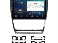 Navigatie dedicata cu Android Skoda Octavia II 2009 - 2013, negru, 2GB RAM, Radio GPS Dual Zone, Display HD IPS 10" Touchscreen, Internet Wi-Fi si slot SIM 4G, Bluetooth, MirrorLink, USB, Waze