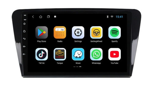 Navigatie dedicata cu Android Skoda Octavia III 2013 - 2020, 3GB RAM, Radio GPS Dual Zone, Display HD IPS 10" Touchscreen, Internet Wi-Fi si slot SIM 4G, Bluetooth, MirrorLink, USB, Waze