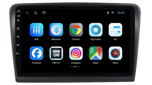Navigatie dedicata cu Android Skoda Superb II 2008 - 2015, 1GB RAM, Radio GPS Dual Zone, Display HD IPS 10" Touchscreen, Internet Wi-Fi, Bluetooth, MirrorLink, USB, Waze