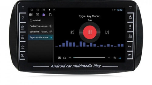 Navigatie dedicata cu Android Smart Forfour dupa 2014, 1GB RAM, Radio GPS Dual Zone, Display HD IPS 8" Touchscreen, Internet Wi-Fi, Bluetooth, MirrorLink, USB, Waze