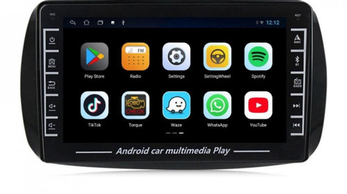 Navigatie dedicata cu Android Smart Forfour dupa 2014, 1GB RAM, Radio GPS Dual Zone, Display HD IPS 8" Touchscreen, Internet Wi-Fi, Bluetooth, MirrorLink, USB, Waze