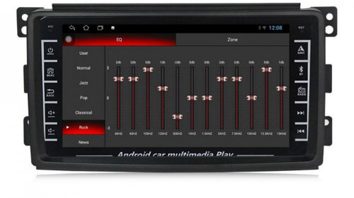 Navigatie dedicata cu Android Smart Fortwo 2007 - 2010, 1GB RAM, Radio GPS Dual Zone, Display HD IPS 8" Touchscreen, Internet Wi-Fi, Bluetooth, MirrorLink, USB, Waze