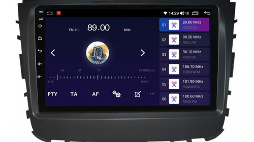 Navigatie dedicata cu Android Ssangyong Musso dupa 2018, 4GB RAM, Radio GPS Dual Zone, Display HD IPS 9" Touchscreen, Internet Wi-Fi si slot SIM 4G, Bluetooth, MirrorLink, USB, Waze