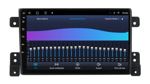 Navigatie dedicata cu Android Suzuki Grand Vitara 2005 - 2015, 3GB RAM, Radio GPS Dual Zone, Display HD IPS 9" Touchscreen, Internet Wi-Fi si slot SIM 4G, Bluetooth, MirrorLink, USB, Waze