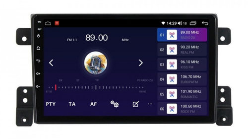 Navigatie dedicata cu Android Suzuki Grand Vitara 2005 - 2015, 6GB RAM, Radio GPS Dual Zone, Display HD IPS 9" Touchscreen, Internet Wi-Fi si slot SIM 4G, Bluetooth, MirrorLink, USB, Waze