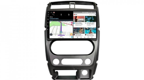 Navigatie dedicata cu Android Suzuki Jimny 2005 - 2018, 4GB RAM, Radio GPS Dual Zone, Display HD IPS 9" Touchscreen, Internet Wi-Fi si slot SIM 4G, Bluetooth, MirrorLink, USB, Waze