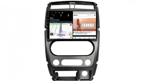 Navigatie dedicata cu Android Suzuki Jimny 2005 - 2018, 2GB RAM, Radio GPS Dual Zone, Display HD IPS 9" Touchscreen, Internet Wi-Fi, Bluetooth, MirrorLink, USB, Waze