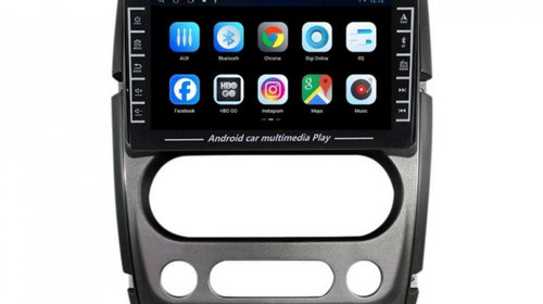 Navigatie dedicata cu Android Suzuki Jimny 2005 - 2018, 1GB RAM, Radio GPS Dual Zone, Display HD IPS 8" Touchscreen, Internet Wi-Fi, Bluetooth, MirrorLink, USB, Waze