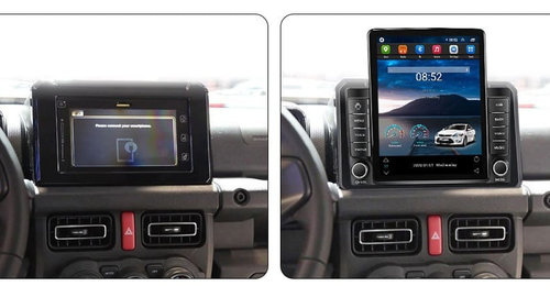 Navigatie dedicata cu Android Suzuki Jimny dupa 2018, 2GB RAM, Radio GPS Dual Zone, Touchscreen IPS 9.7" HD tip Tesla, Internet Wi-Fi, Bluetooth, MirrorLink, USB, Waze