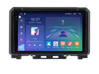 Navigatie dedicata cu Android Suzuki Jimny dupa 2018, 4GB RAM, Radio GPS Dual Zone, Display 2K QLED 9.5" Touchscreen, Internet Wi-Fi si slot SIM 4G, Bluetooth, MirrorLink, USB, Waze