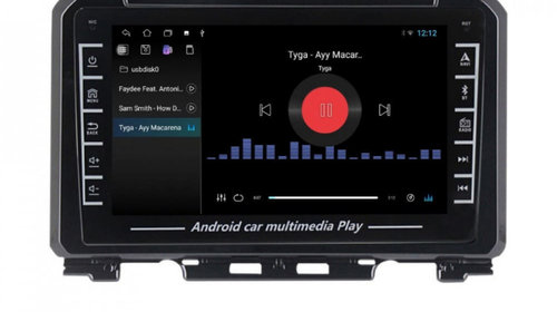 Navigatie dedicata cu Android Suzuki Jimny dupa 2018, 1GB RAM, Radio GPS Dual Zone, Display HD IPS 8" Touchscreen, Internet Wi-Fi, Bluetooth, MirrorLink, USB, Waze