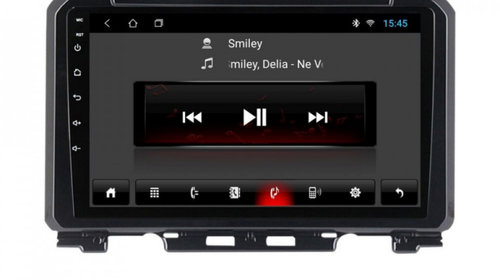 Navigatie dedicata cu Android Suzuki Jimny dupa 2018, 2GB RAM, Radio GPS Dual Zone, Display HD IPS 9" Touchscreen, Internet Wi-Fi, Bluetooth, MirrorLink, USB, Waze