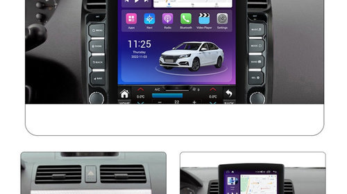 Navigatie dedicata cu Android Suzuki Swift III 2005 - 2010, 4GB RAM, Radio GPS Dual Zone, Touchscreen IPS 9.7" HD tip Tesla, Internet Wi-Fi si slot SIM 4G, Bluetooth, MirrorLink, USB, Waze