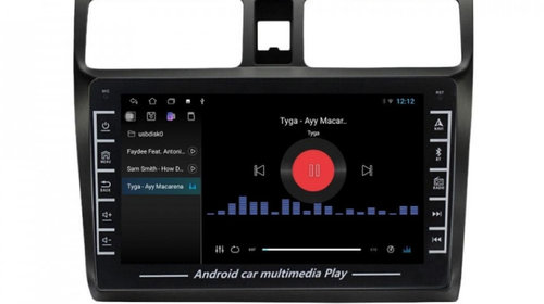 Navigatie dedicata cu Android Suzuki Swift III 2005 - 2010, 1GB RAM, Radio GPS Dual Zone, Display HD IPS 8" Touchscreen, Internet Wi-Fi, Bluetooth, MirrorLink, USB, Waze