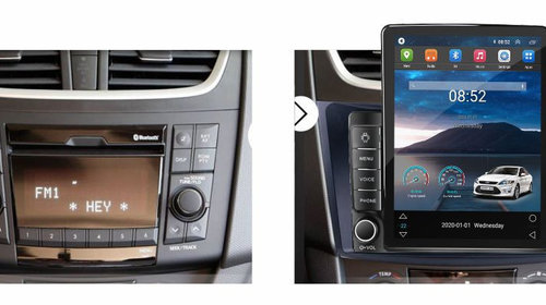 Navigatie dedicata cu Android Suzuki Swift IV 2010 - 2017, 2GB RAM, Radio GPS Dual Zone, Touchscreen IPS 9.7" HD tip Tesla, Internet Wi-Fi, Bluetooth, MirrorLink, USB, Waze