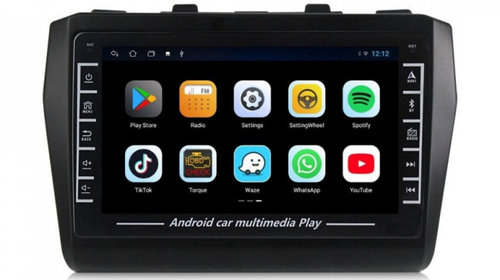 Navigatie dedicata cu Android Suzuki Swift V dupa 2017, 1GB RAM, Radio GPS Dual Zone, Display HD IPS 8" Touchscreen, Internet Wi-Fi, Bluetooth, MirrorLink, USB, Waze