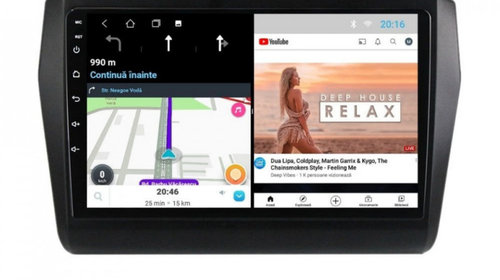 Navigatie dedicata cu Android Suzuki Swift V dupa 2017, 2GB RAM, Radio GPS Dual Zone, Display HD IPS 9" Touchscreen, Internet Wi-Fi, Bluetooth, MirrorLink, USB, Waze
