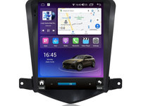 Navigatie dedicata cu Android tip tesla Chevrolet Cruze 2008 - 2013, 4GB RAM, Radio GPS Dual Zone, Touchscreen IPS 9.7" HD, Internet Wi-Fi si slot SIM 4G, Bluetooth, MirrorLink, USB, Waze