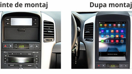 Navigatie dedicata cu Android tip tesla Chevrolet Captiva 2006 - 2011, 2GB RAM, Radio GPS Dual Zone, Touchscreen IPS 9.7" HD, Internet Wi-Fi, Bluetooth, MirrorLink, USB, Waze