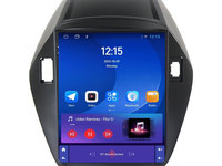 Navigatie dedicata cu Android tip tesla Hyundai ix35 2009 - 2015, 1GB RAM, Radio GPS Dual Zone, Touchscreen IPS 9.7" HD, Internet Wi-Fi, Bluetooth, MirrorLink, USB, Waze