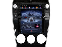 Navigatie dedicata cu Android tip tesla Mazda 6 2002 - 2008, 2GB RAM, Radio GPS Dual Zone, Touchscreen IPS 9.7" HD, Internet Wi-Fi, Bluetooth, MirrorLink, USB, Waze