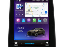 Navigatie dedicata cu Android tip tesla Renault Clio V dupa 2019, 4GB RAM, Radio GPS Dual Zone, Touchscreen IPS 9.7" HD, Internet Wi-Fi si slot SIM 4G, Bluetooth, MirrorLink, USB, Waze