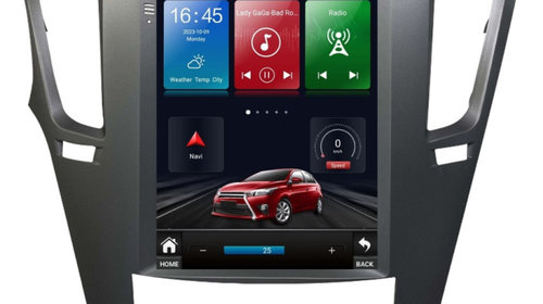 Navigatie dedicata cu Android tip tesla Subaru Subaru Outback / Legacy 2009 - 2014, 8GB RAM, Radio GPS Dual Zone, Touchscreen IPS 9.7" HD, Internet Wi-Fi si slot SIM 4G, Bluetooth, MirrorLink, USB, Waze