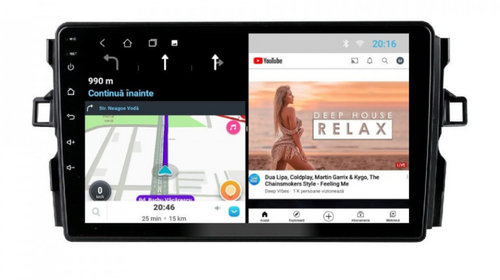 Navigatie dedicata cu Android Toyota Auris 2006 - 2012, 1GB RAM, Radio GPS Dual Zone, Display HD IPS 9" Touchscreen, Internet Wi-Fi, Bluetooth, MirrorLink, USB, Waze