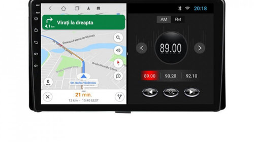Navigatie dedicata cu Android Toyota Auris 2015 - 2019, 2GB RAM, Radio GPS Dual Zone, Display HD IPS 9" Touchscreen, Internet Wi-Fi, Bluetooth, MirrorLink, USB, Waze