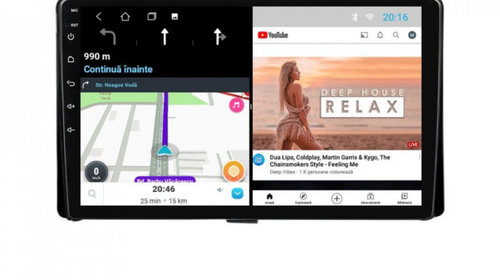 Navigatie dedicata cu Android Toyota Auris 2015 - 2019, 2GB RAM, Radio GPS Dual Zone, Display HD IPS 9" Touchscreen, Internet Wi-Fi, Bluetooth, MirrorLink, USB, Waze