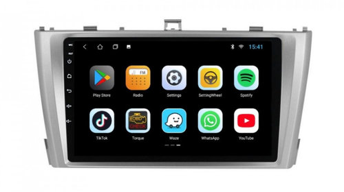 Navigatie dedicata cu Android Toyota Avensis 2009 - 2015, 1GB RAM, Radio GPS Dual Zone, Display HD IPS 9" Touchscreen, Internet Wi-Fi, Bluetooth, MirrorLink, USB, Waze