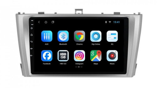 Navigatie dedicata cu Android Toyota Avensis 2009 - 2015, 1GB RAM, Radio GPS Dual Zone, Display HD IPS 9" Touchscreen, Internet Wi-Fi, Bluetooth, MirrorLink, USB, Waze