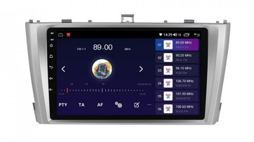 Navigatie dedicata cu Android Toyota Avensis 2009 - 2015, 8GB RAM, Radio GPS Dual Zone, Display HD IPS 9" Touchscreen, Internet Wi-Fi si slot SIM 4G, Bluetooth, MirrorLink, USB, Waze