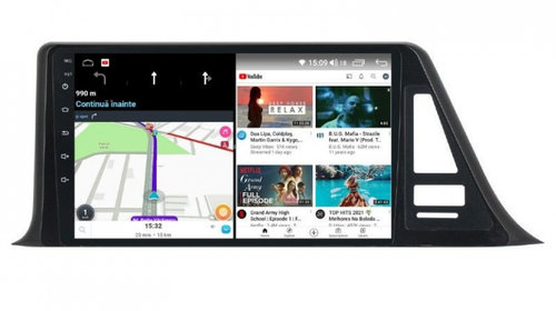 Navigatie dedicata cu Android Toyota C-HR dupa 2016, 4GB RAM, Radio GPS Dual Zone, Display HD IPS 9" Touchscreen, Internet Wi-Fi si slot SIM 4G, Bluetooth, MirrorLink, USB, Waze