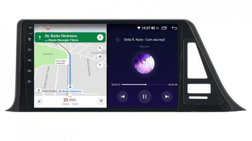 Navigatie dedicata cu Android Toyota C-HR dupa 2016, 4GB RAM, Radio GPS Dual Zone, Display HD IPS 9" Touchscreen, Internet Wi-Fi si slot SIM 4G, Bluetooth, MirrorLink, USB, Waze