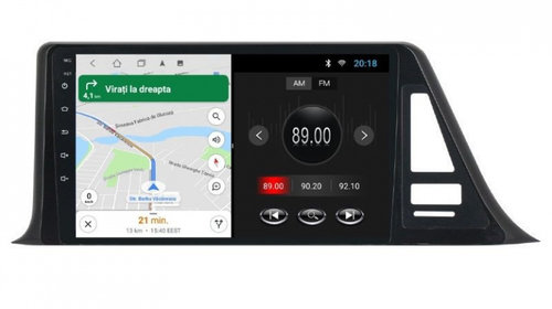 Navigatie dedicata cu Android Toyota C-HR dupa 2016, 1GB RAM, Radio GPS Dual Zone, Display HD IPS 9" Touchscreen, Internet Wi-Fi, Bluetooth, MirrorLink, USB, Waze