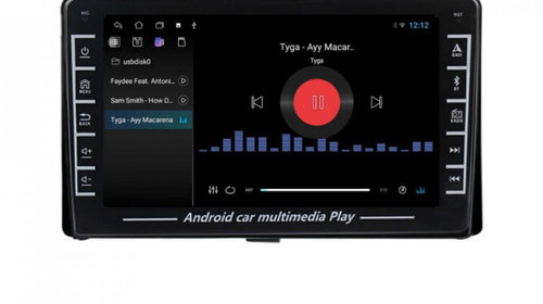 Navigatie dedicata cu Android Toyota Corolla 2017 - 2018, 1GB RAM, Radio GPS Dual Zone, Display HD IPS 8" Touchscreen, Internet Wi-Fi, Bluetooth, MirrorLink, USB, Waze
