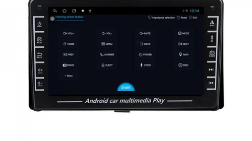 Navigatie dedicata cu Android Toyota Corolla 2017 - 2018, 1GB RAM, Radio GPS Dual Zone, Display HD IPS 8" Touchscreen, Internet Wi-Fi, Bluetooth, MirrorLink, USB, Waze