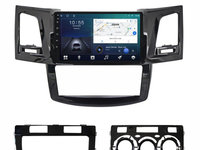 Navigatie dedicata cu Android Toyota Hilux VII 2004 - 2015, 2GB RAM, Radio GPS Dual Zone, Display HD IPS 9" Touchscreen, Internet Wi-Fi si slot SIM 4G, Bluetooth, MirrorLink, USB, Waze