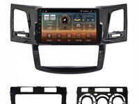 Navigatie dedicata cu Android Toyota Hilux VII 2004 - 2015, 8GB RAM, Radio GPS Dual Zone, Display HD IPS 9" Touchscreen, Internet Wi-Fi si slot SIM 4G, Bluetooth, MirrorLink, USB, Waze